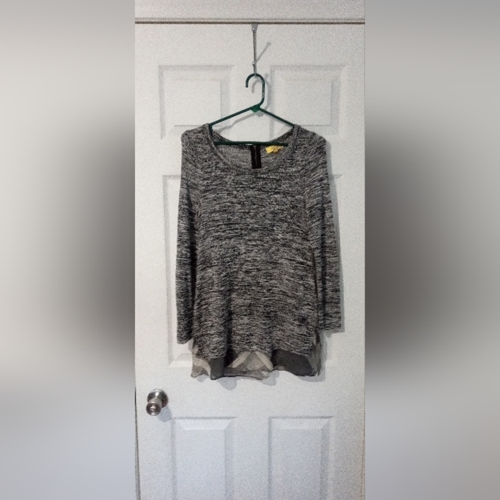 Princess by Vera Wang gray sweater, size small with back zipper.